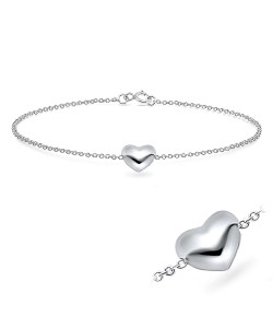 Big Heart Silver Bracelets BRS-90